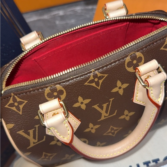 Louis Vuitton Monogram Speedy Bandouliêre 20 Beige Strap NEW - Picture 14 of 15